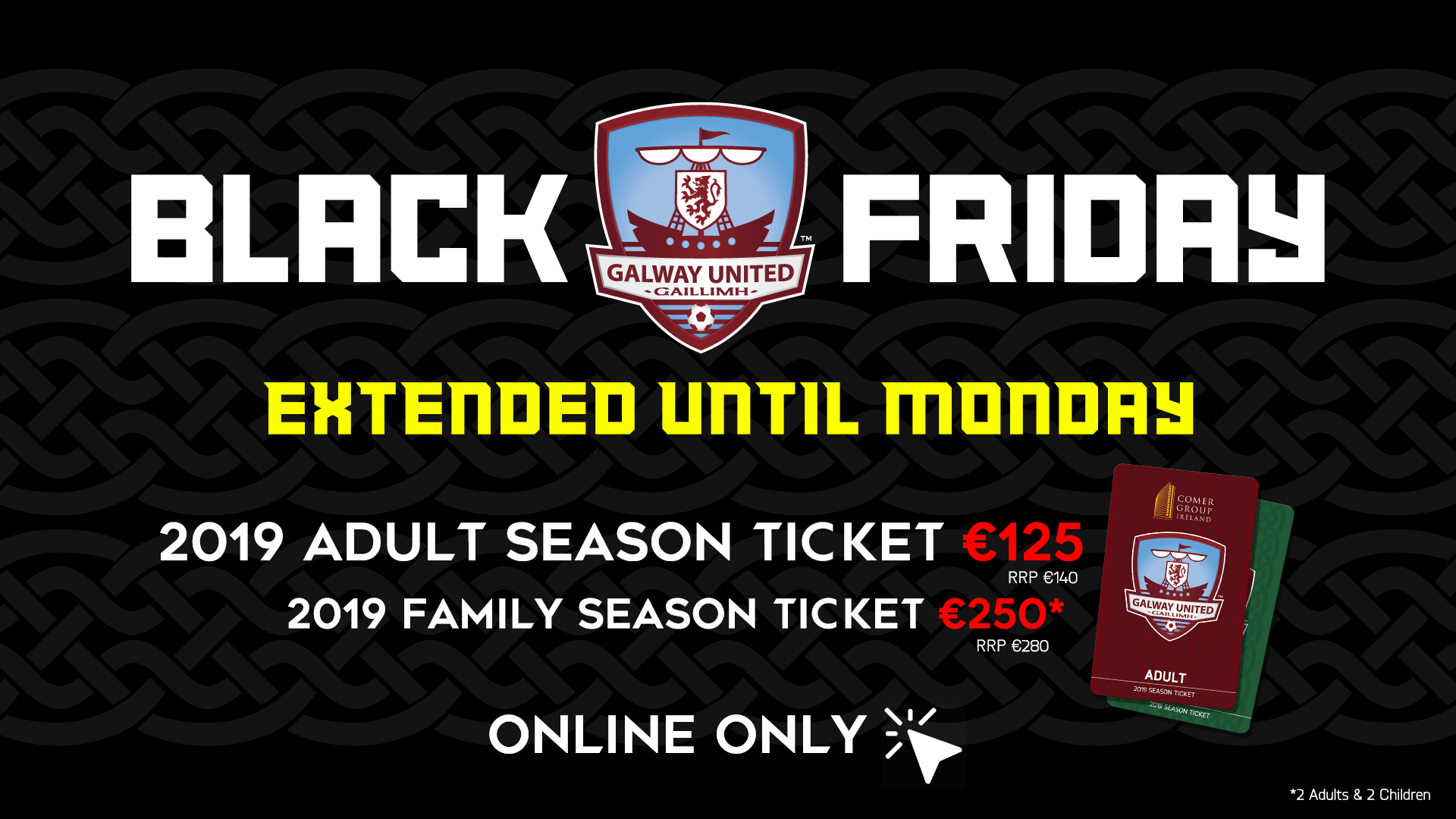 Season Ticket Sale Extended To Cyber Monday!