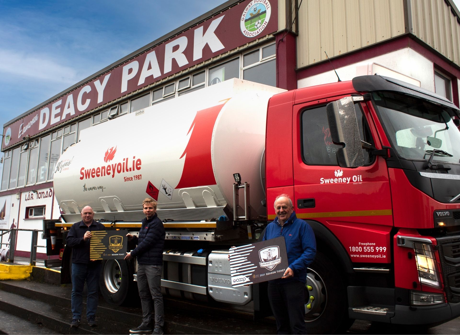 Sweeney Oil become home heating oil partner for 2021. - Galway United